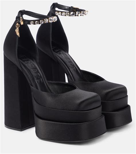 versace heels aevitas|versace satin platform pumps.